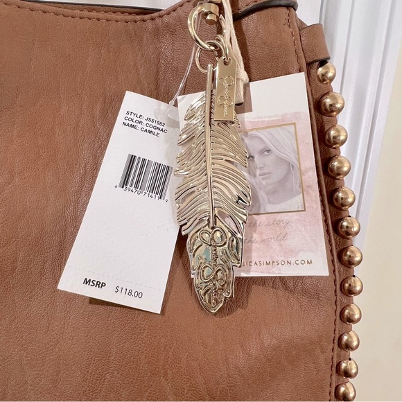 Jessica Simpson | Cognac Camille Four-Poster Shoulder Bag